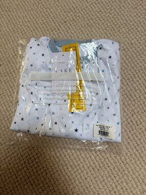 NWT Kids Lake Pajamas Star Print, sz 12